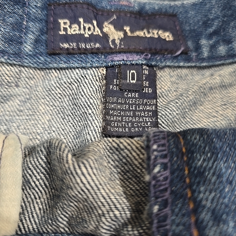 Ralph Lauren Blue Denim Dungarees - Picture 8 of 15